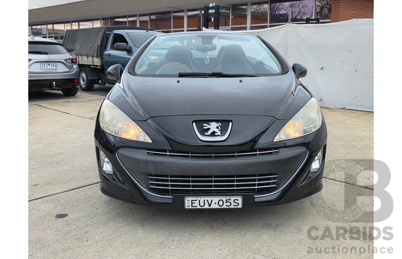9/2009 Peugeot 308 CC  2d Cabriolet Black Turbo 1.6L