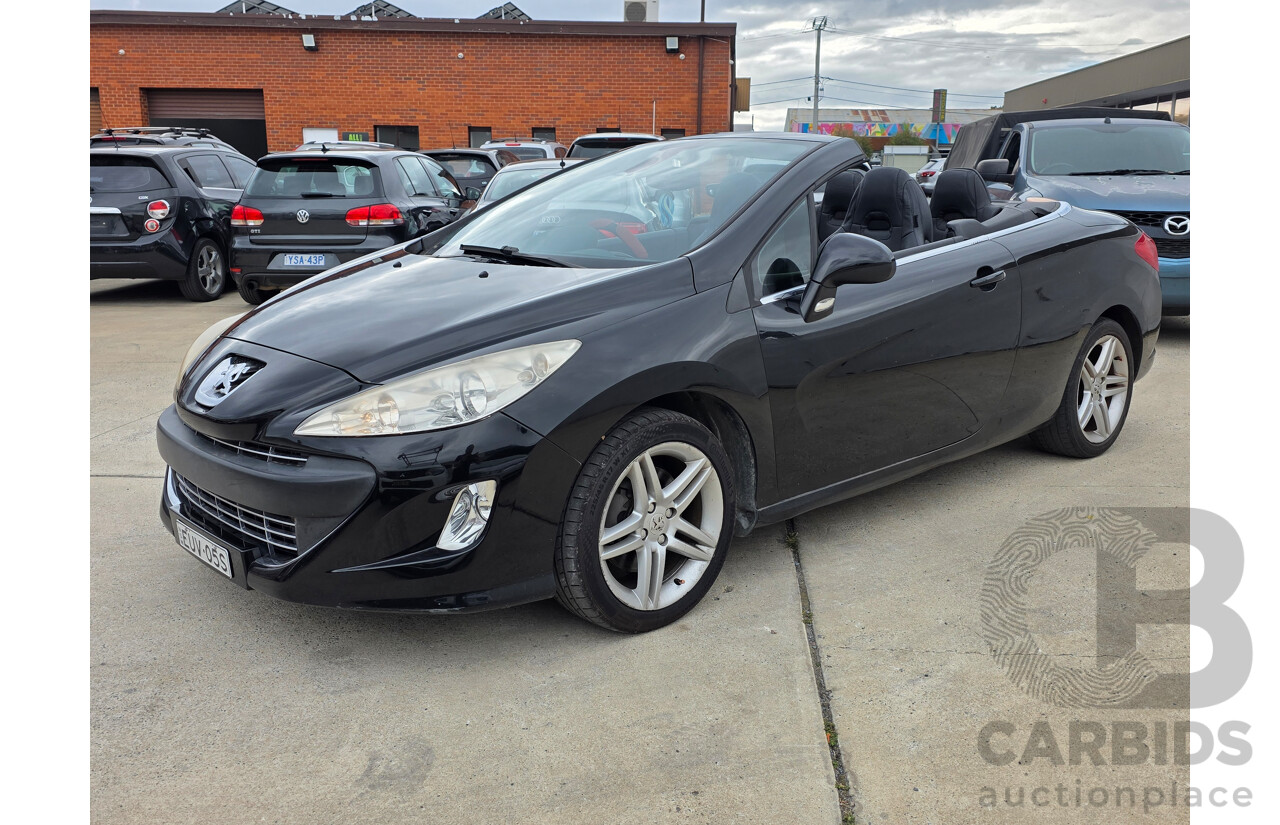 9/2009 Peugeot 308 CC  2d Cabriolet Black Turbo 1.6L