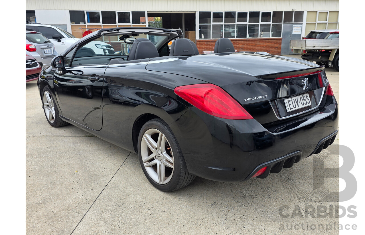 9/2009 Peugeot 308 CC  2d Cabriolet Black Turbo 1.6L
