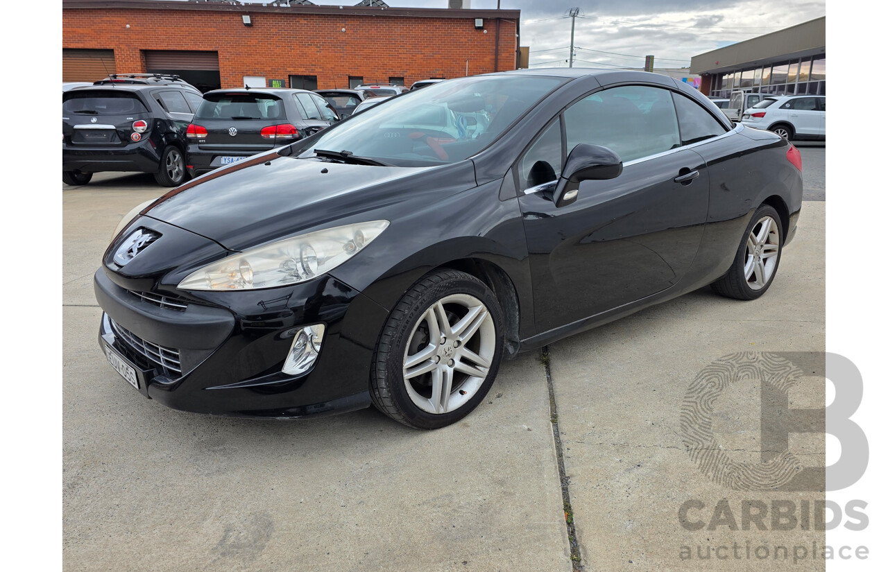 9/2009 Peugeot 308 CC  2d Cabriolet Black Turbo 1.6L