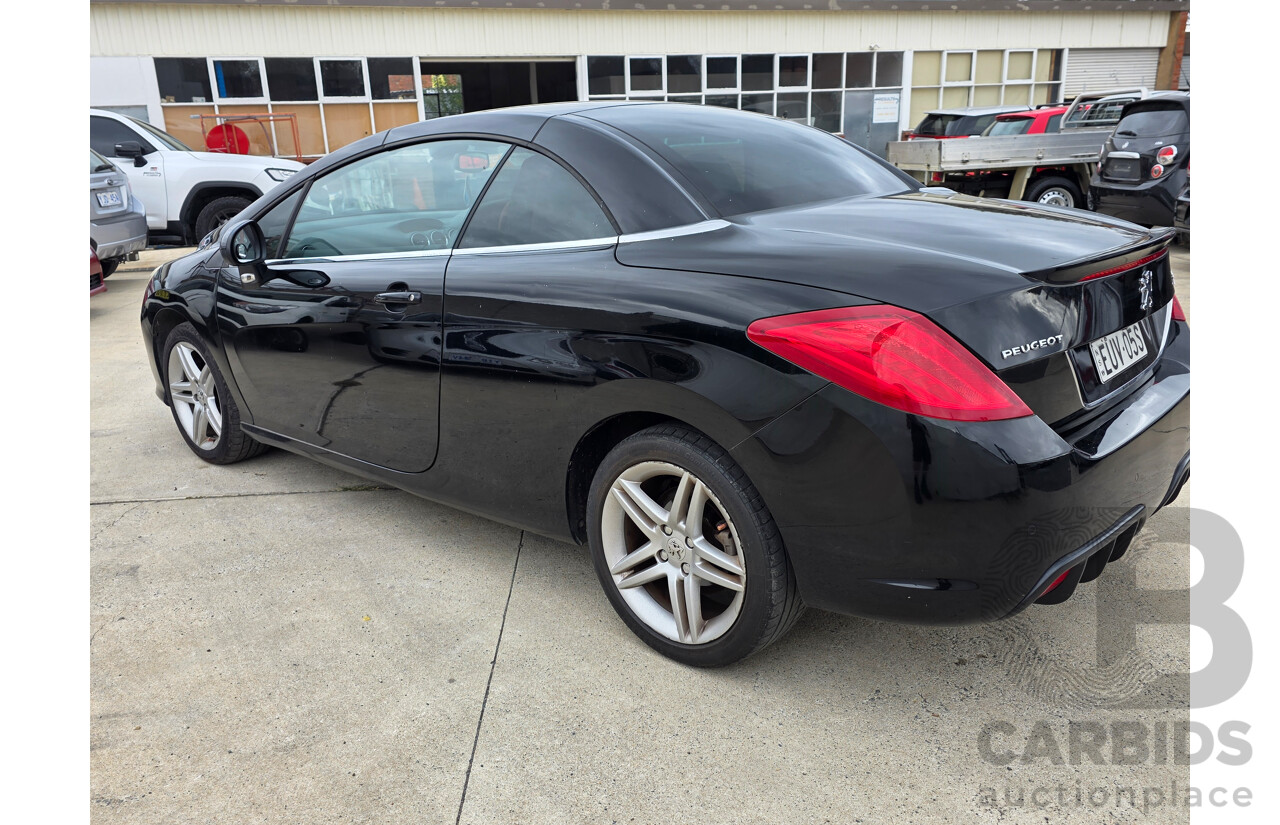 9/2009 Peugeot 308 CC  2d Cabriolet Black Turbo 1.6L