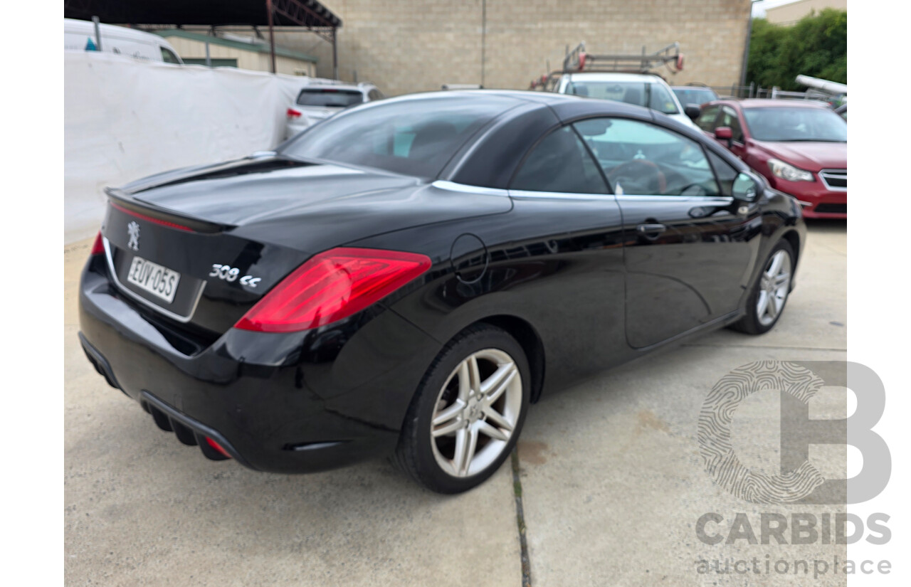 9/2009 Peugeot 308 CC  2d Cabriolet Black Turbo 1.6L