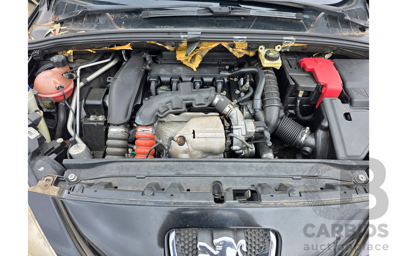 9/2009 Peugeot 308 CC  2d Cabriolet Black Turbo 1.6L