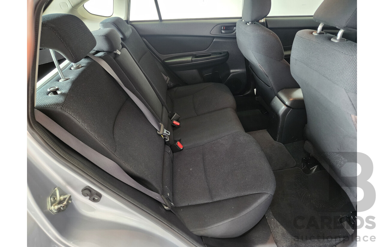 10/2012 Subaru XV 2.0i  4d Wagon Silver 2.0L