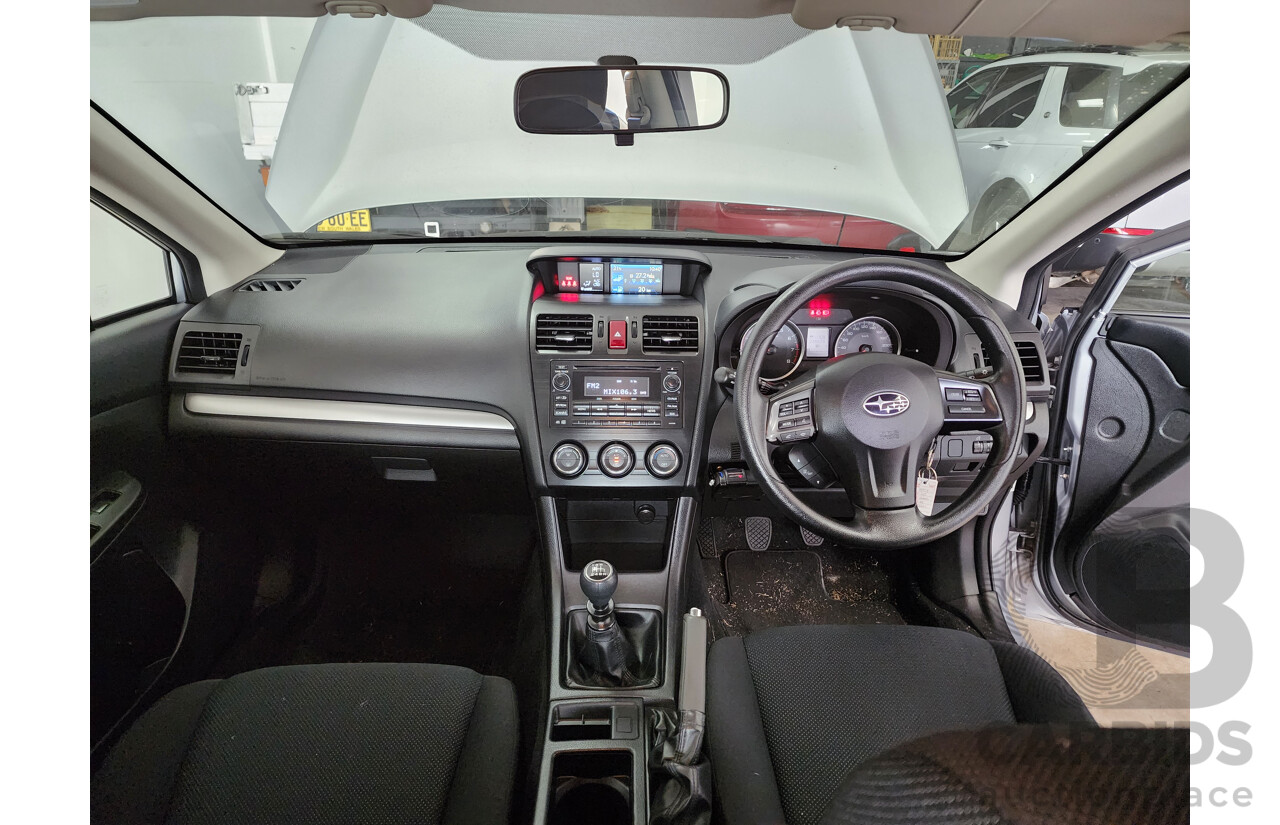 10/2012 Subaru XV 2.0i  4d Wagon Silver 2.0L