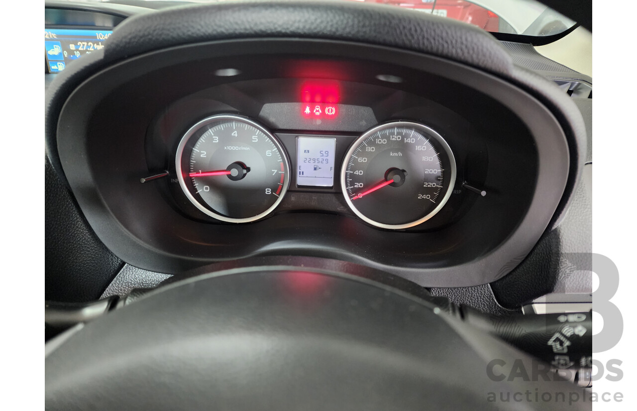 10/2012 Subaru XV 2.0i  4d Wagon Silver 2.0L