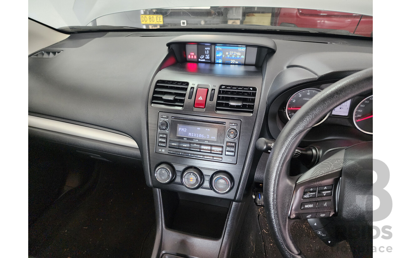 10/2012 Subaru XV 2.0i  4d Wagon Silver 2.0L