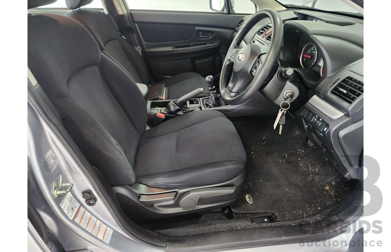 10/2012 Subaru XV 2.0i  4d Wagon Silver 2.0L