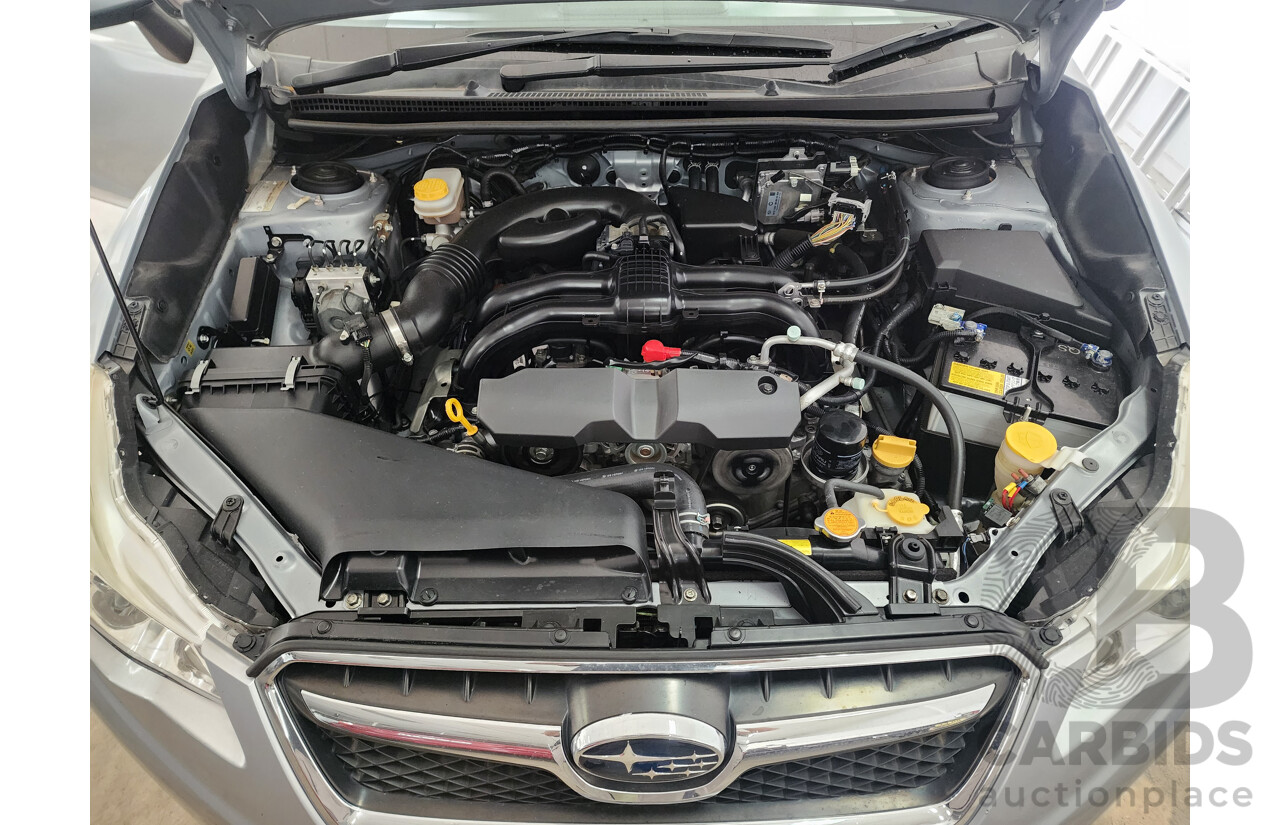 10/2012 Subaru XV 2.0i  4d Wagon Silver 2.0L