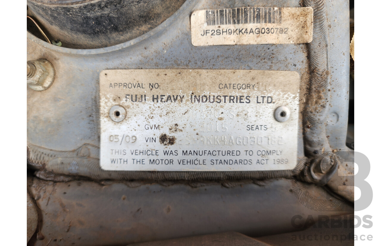 5/2009 Subaru Forester X MY09 4d Wagon Silver 2.5L