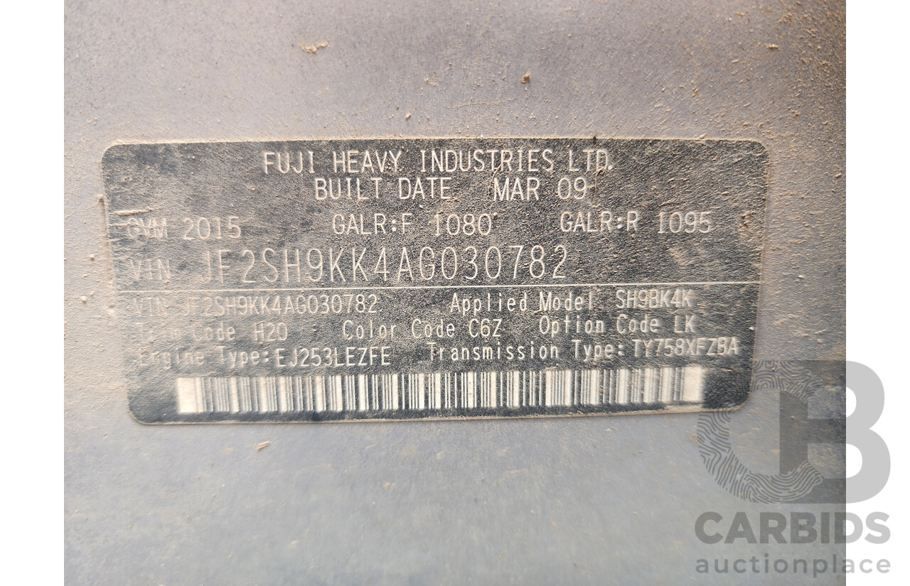 5/2009 Subaru Forester X MY09 4d Wagon Silver 2.5L