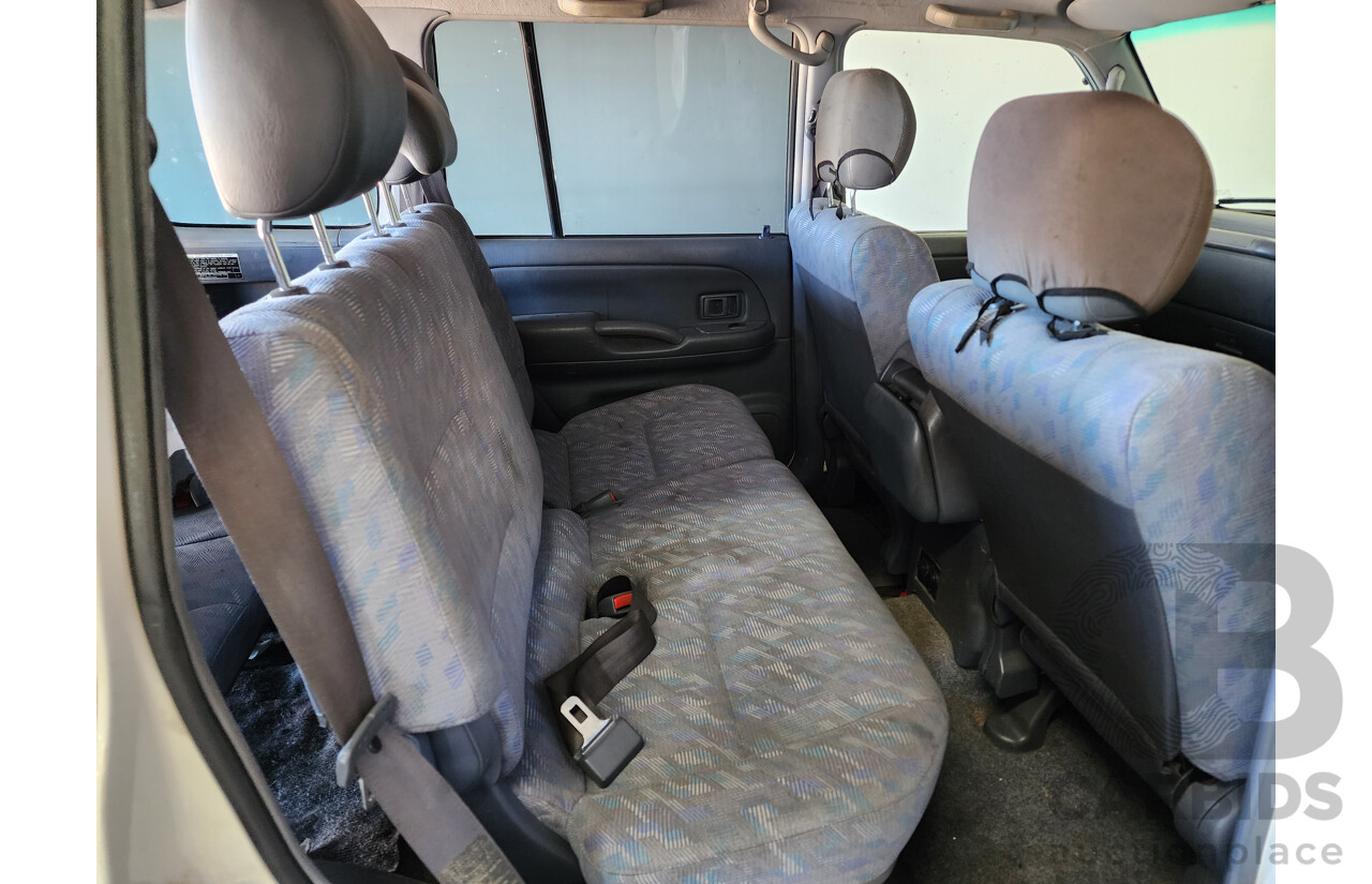 10/2001 Toyota Landcruiser Prado GXL (4x4) VZJ95R 4d Wagon White 3.4L