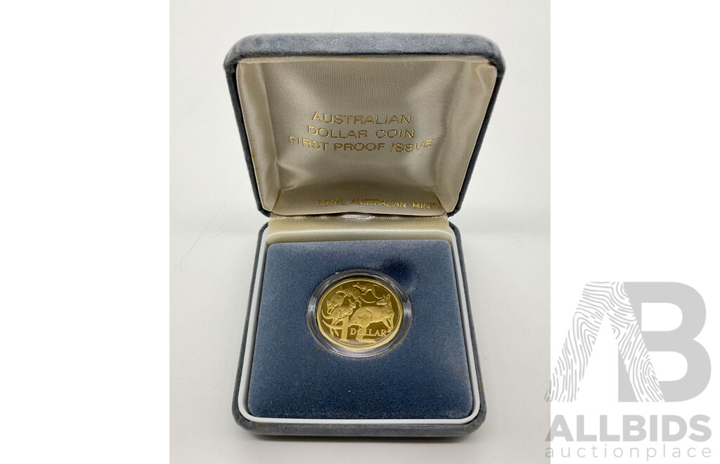 Australian 1984 First PROOF Issue $1 Coin