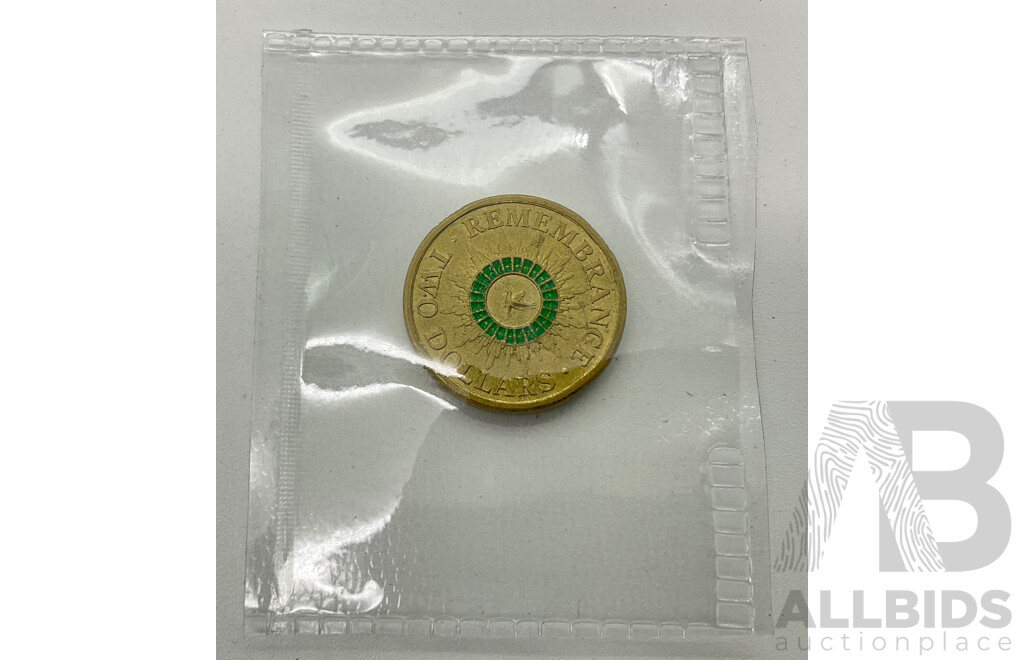 Australian 2014 Remembrance $2 Coin