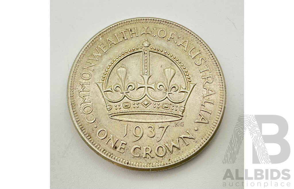 Australian 1937 Silver Crown