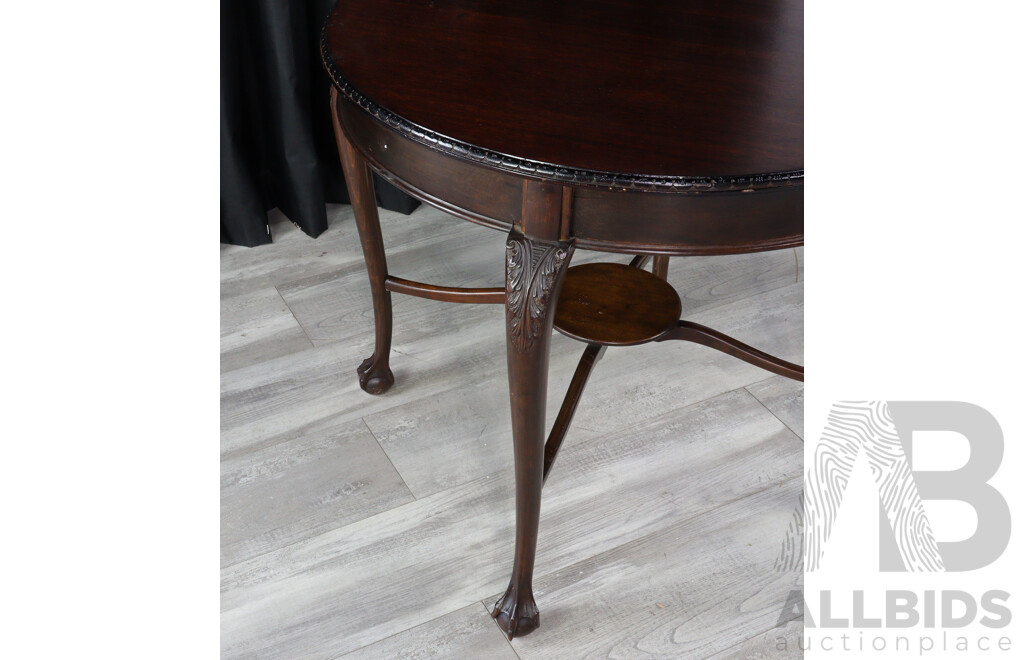 Round Edwardian Mahogany Occasional Table