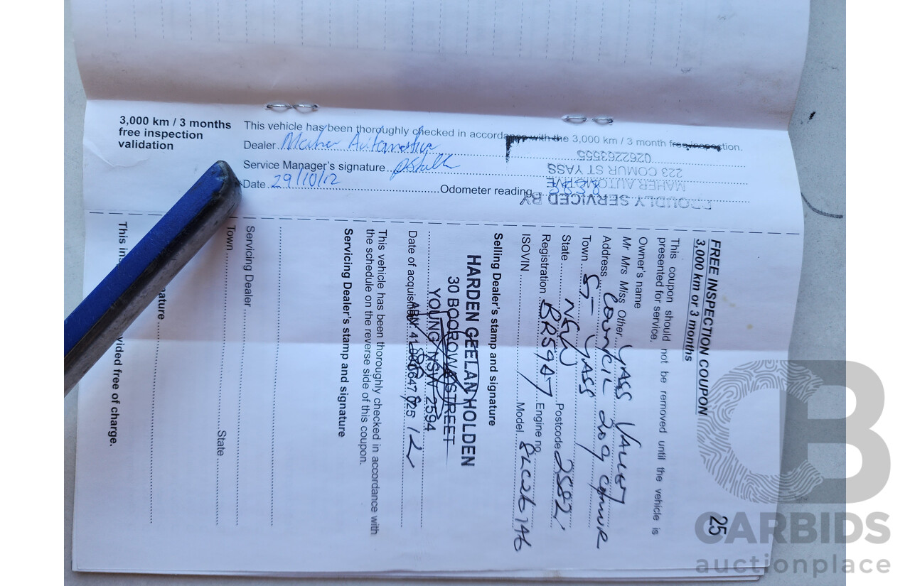 9/2012 Holden Captiva 7 SX (fwd) CG SERIES II 4d Wagon Black 2.2L