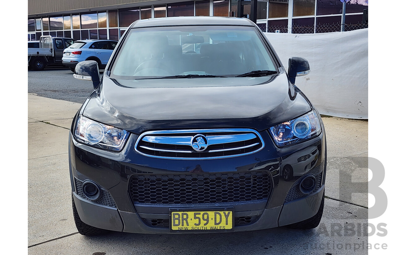 9/2012 Holden Captiva 7 SX (fwd) CG SERIES II 4d Wagon Black 2.2L