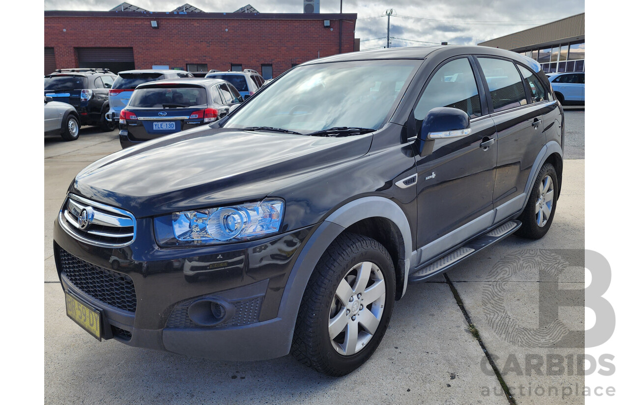 9/2012 Holden Captiva 7 SX (fwd) CG SERIES II 4d Wagon Black 2.2L
