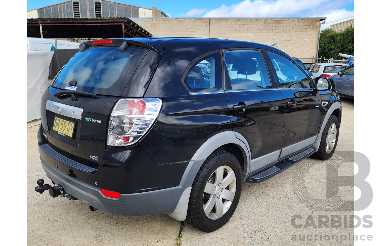 9/2012 Holden Captiva 7 SX (fwd) CG SERIES II 4d Wagon Black 2.2L