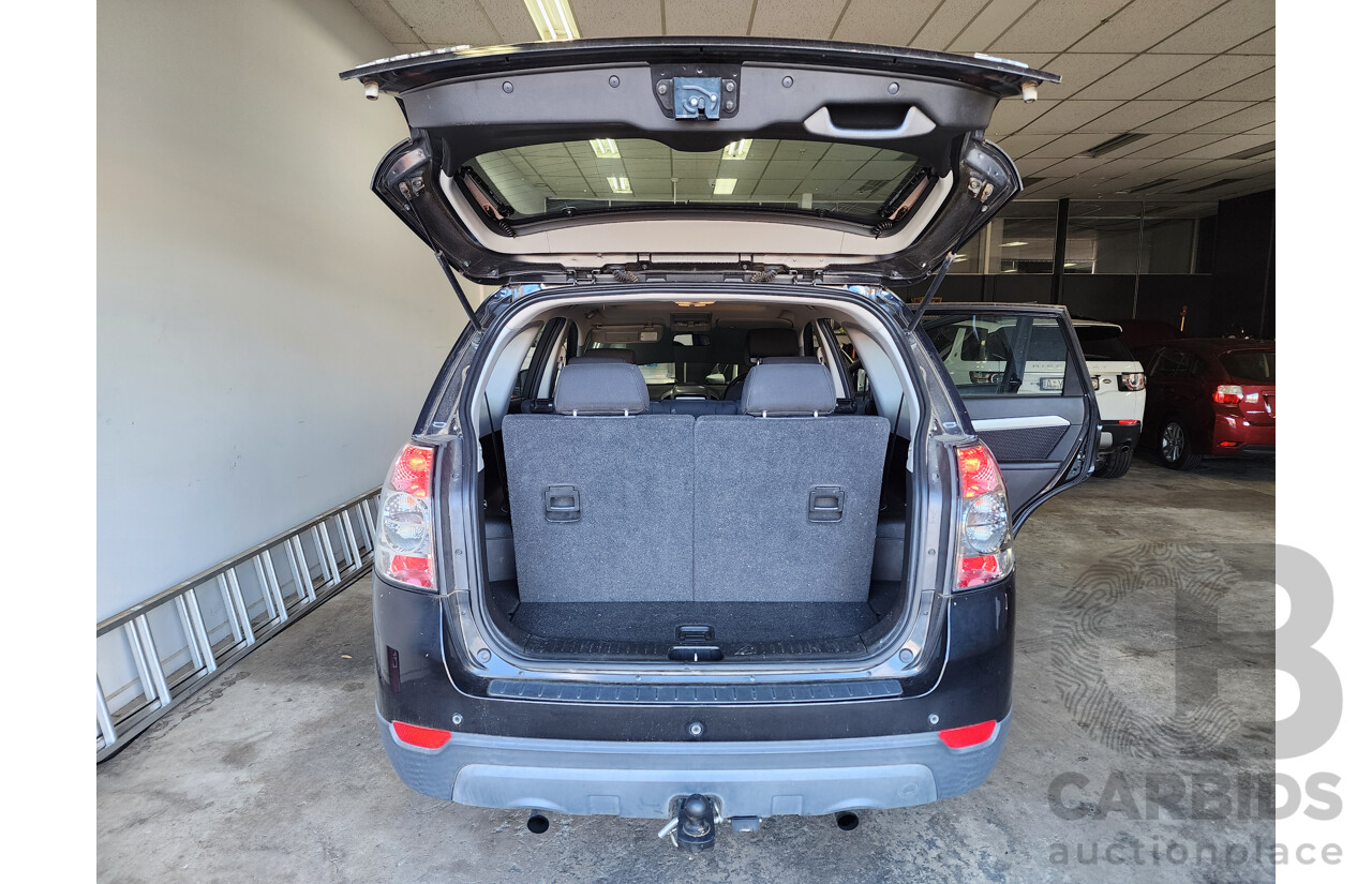 9/2012 Holden Captiva 7 SX (fwd) CG SERIES II 4d Wagon Black 2.2L