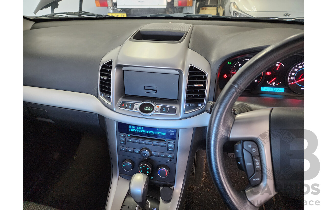 9/2012 Holden Captiva 7 SX (fwd) CG SERIES II 4d Wagon Black 2.2L