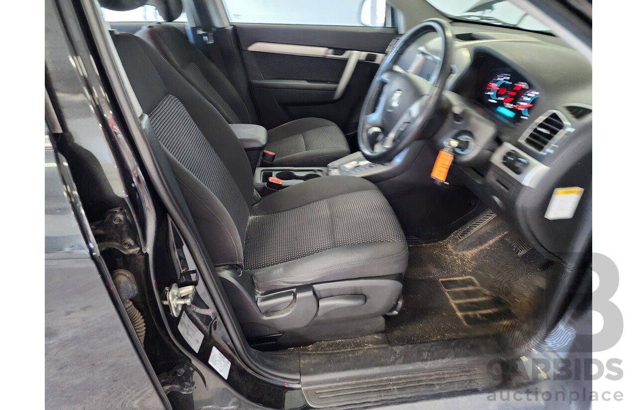 9/2012 Holden Captiva 7 SX (fwd) CG SERIES II 4d Wagon Black 2.2L