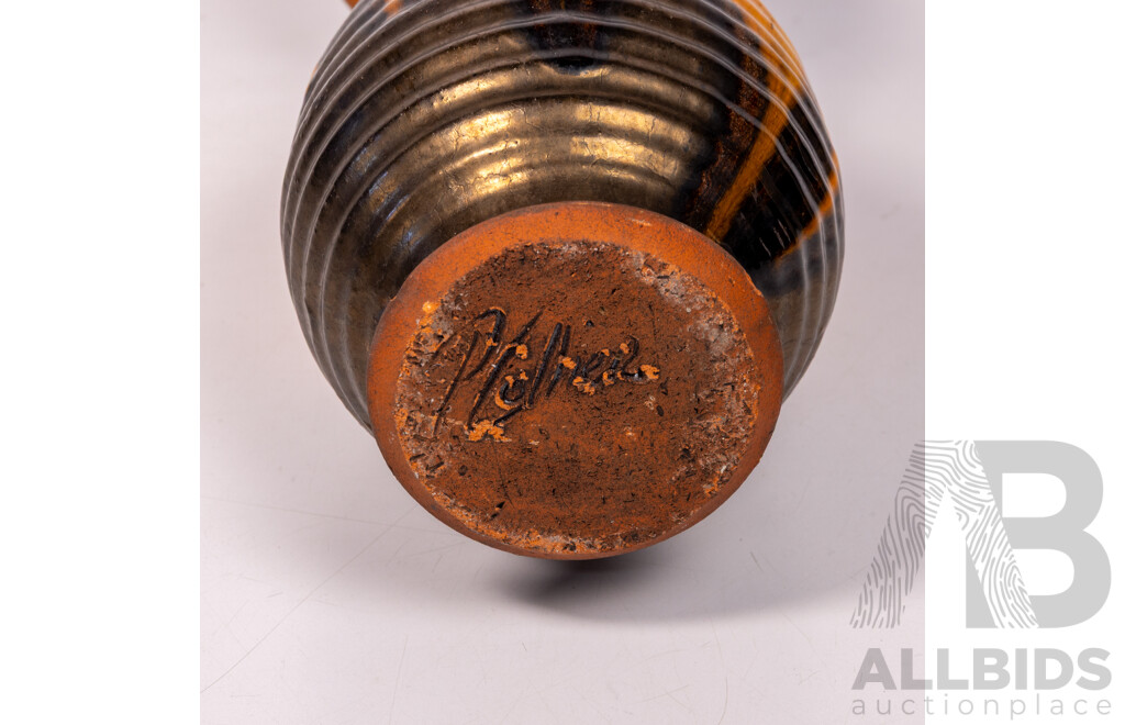 Hand Made Australian Studio Pottery Funky Glazed Jug by Peter Collier