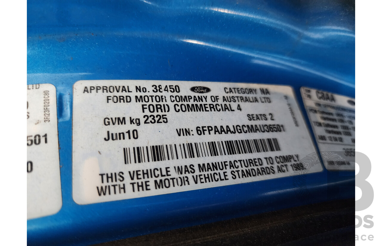 6/2010 Ford Falcon XR6 (lpg) FG Utility Blue 4.0L