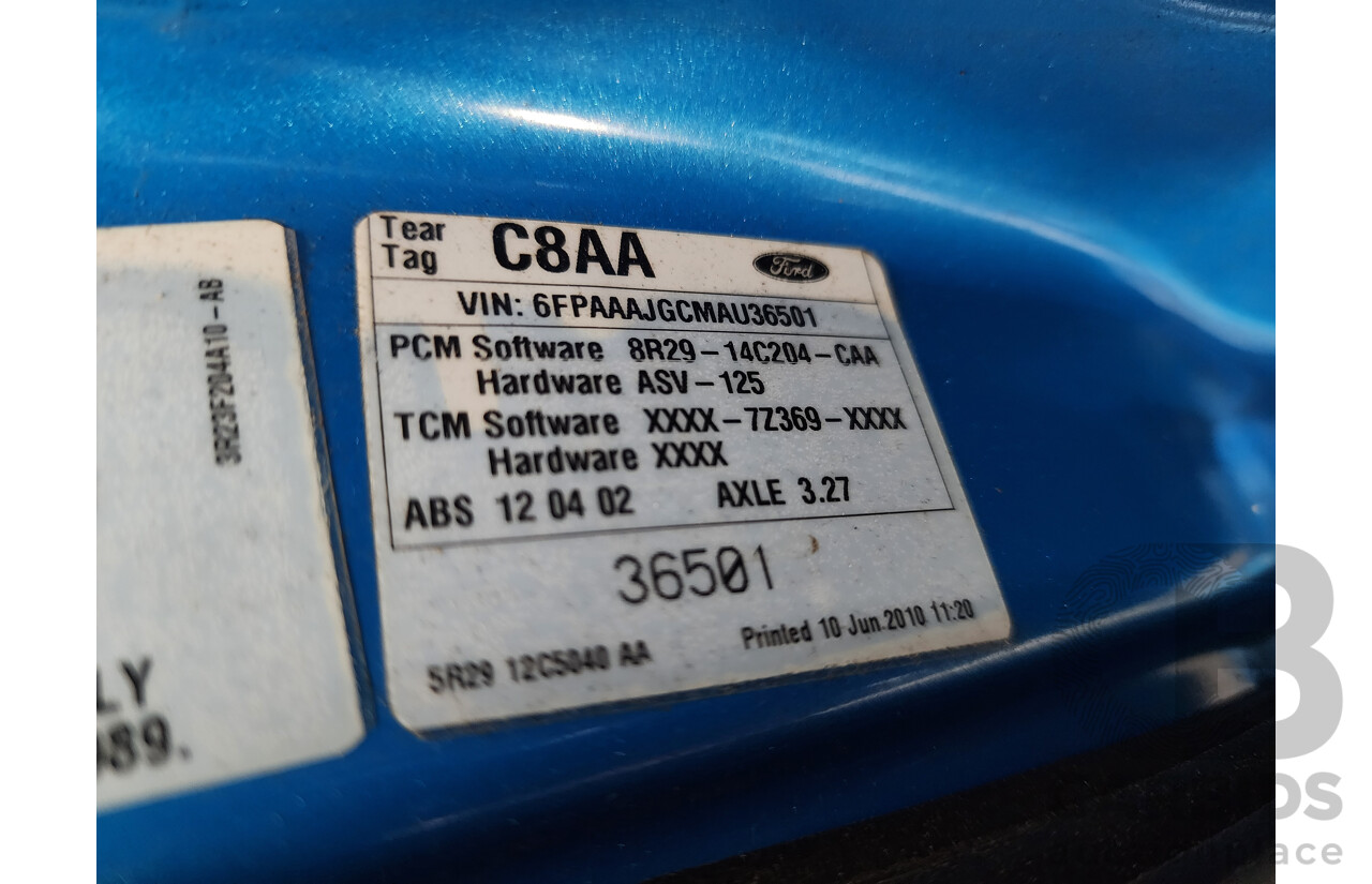 6/2010 Ford Falcon XR6 (lpg) FG Utility Blue 4.0L