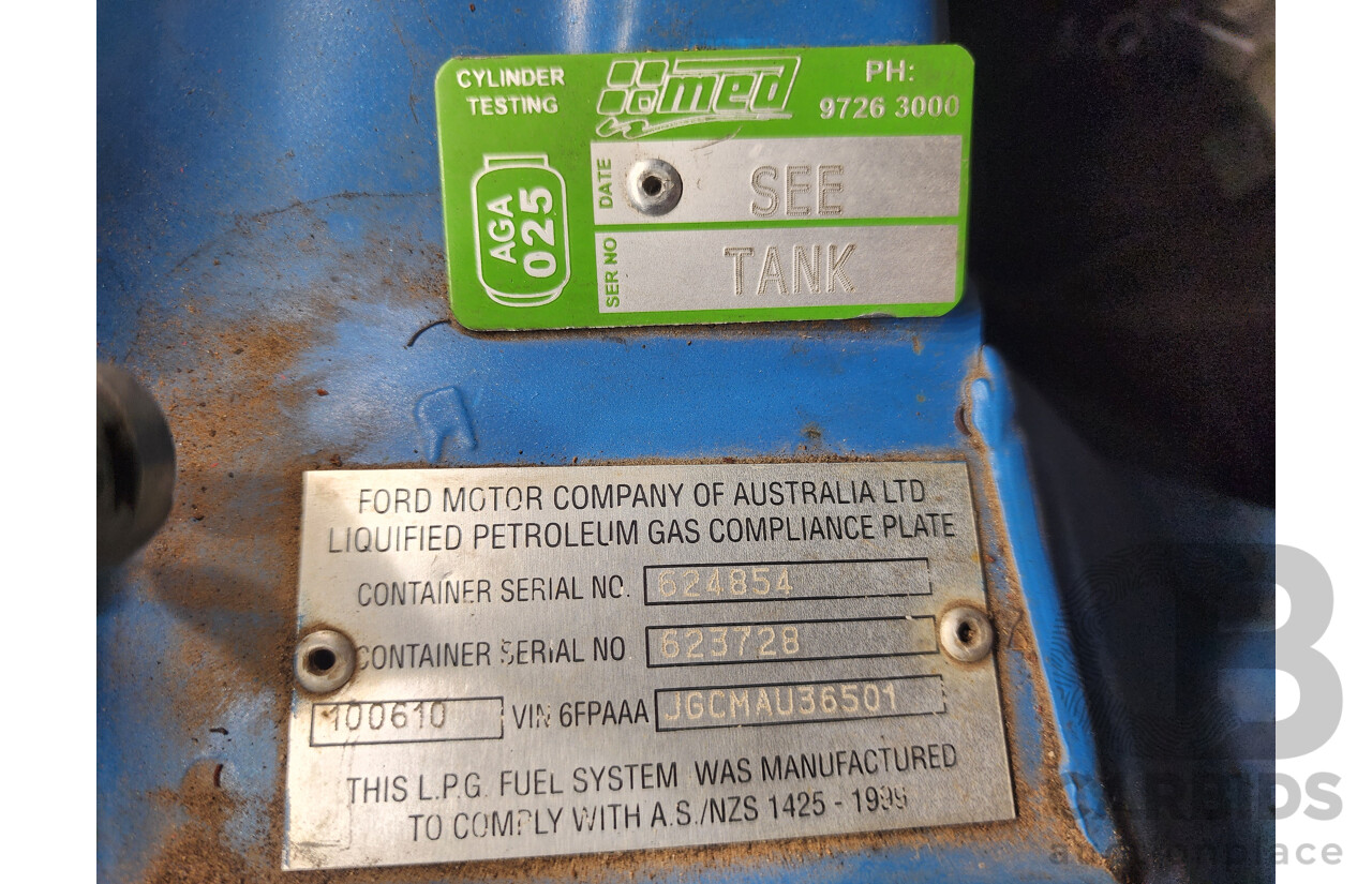 6/2010 Ford Falcon XR6 (lpg) FG Utility Blue 4.0L