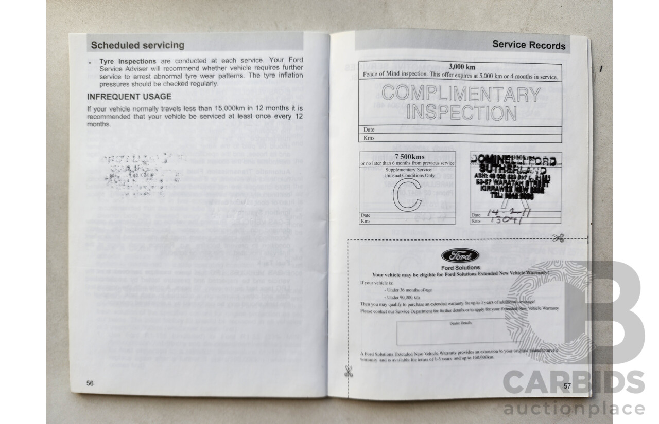 6/2010 Ford Falcon XR6 (lpg) FG Utility Blue 4.0L