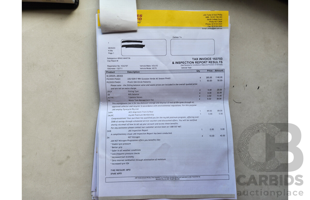 6/2008 Volvo Xc70 3.2 BZ 4d Wagon Bronze 3.2L