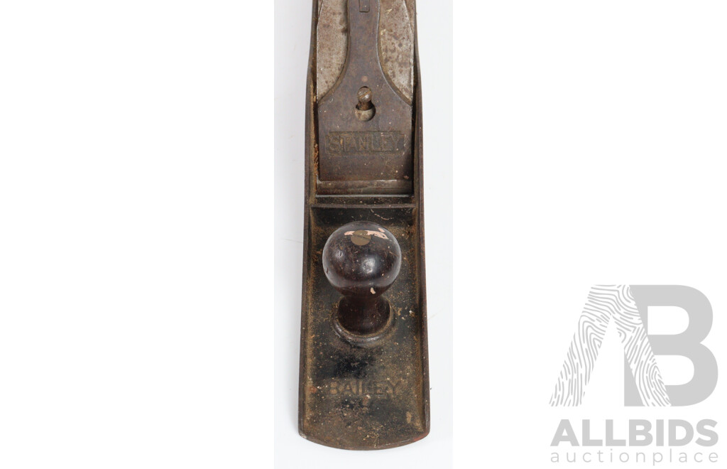 Vintage Wooden Tool Trunk with Selection Tools Including Swedish Chisels, Stanley Planes Including Number 7 and More