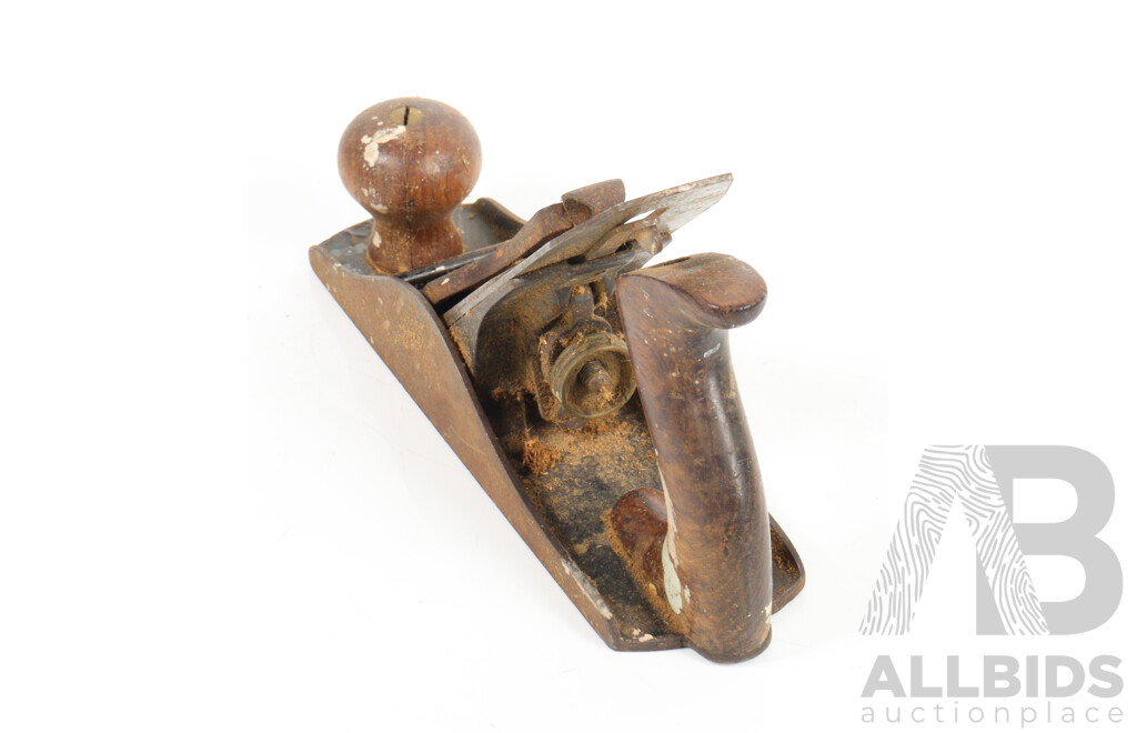 Vintage Wooden Tool Trunk with Selection Tools Including Swedish Chisels, Stanley Planes Including Number 7 and More