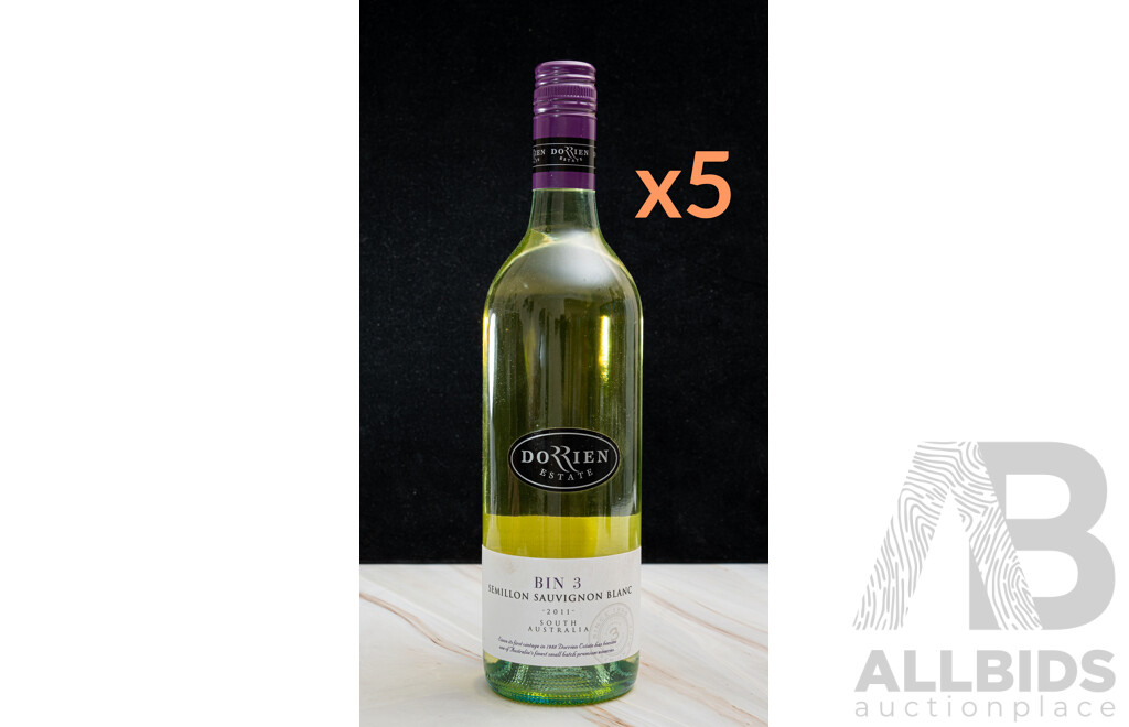 Dorrien Estate Bin 3 Semillon Sauvignon Vintage 2011 X 5