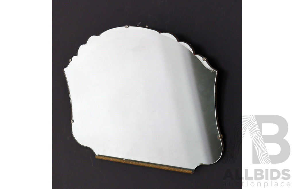 Art Deco Frameless Mirror