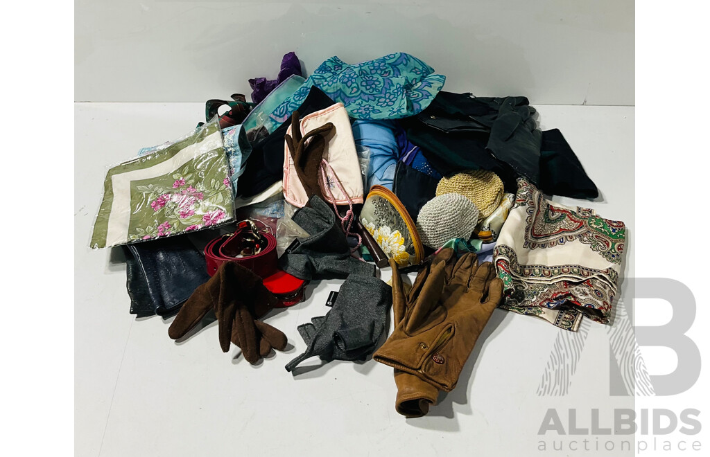 Collection of Vintage Gloves, Purses and Handkerchiefs