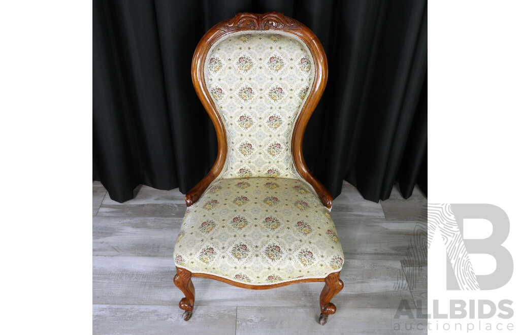 Victorian Mahogany Grandmother Chair