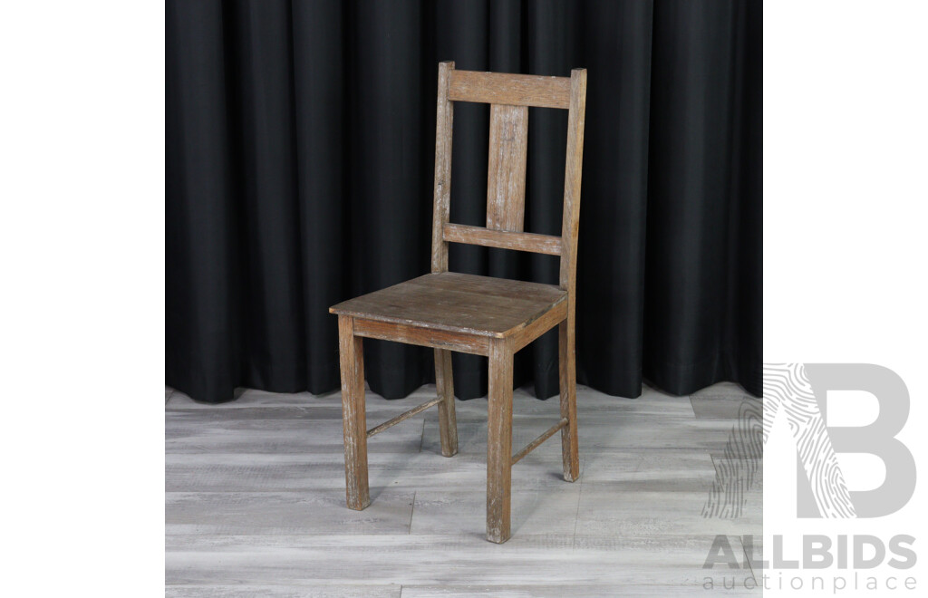 Vintage Oak School Chair