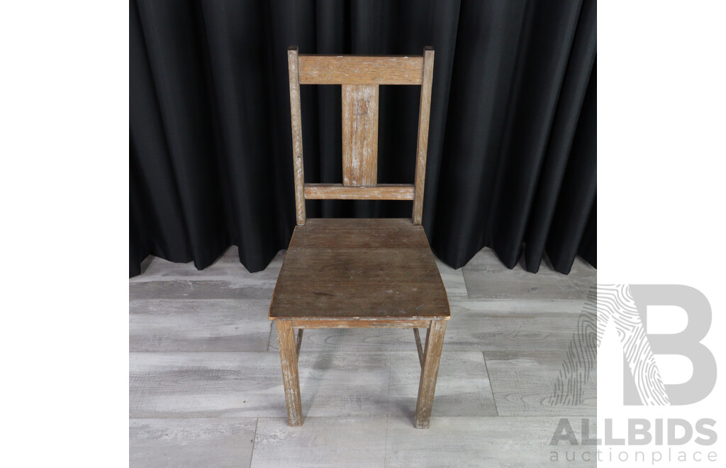 Vintage Oak School Chair