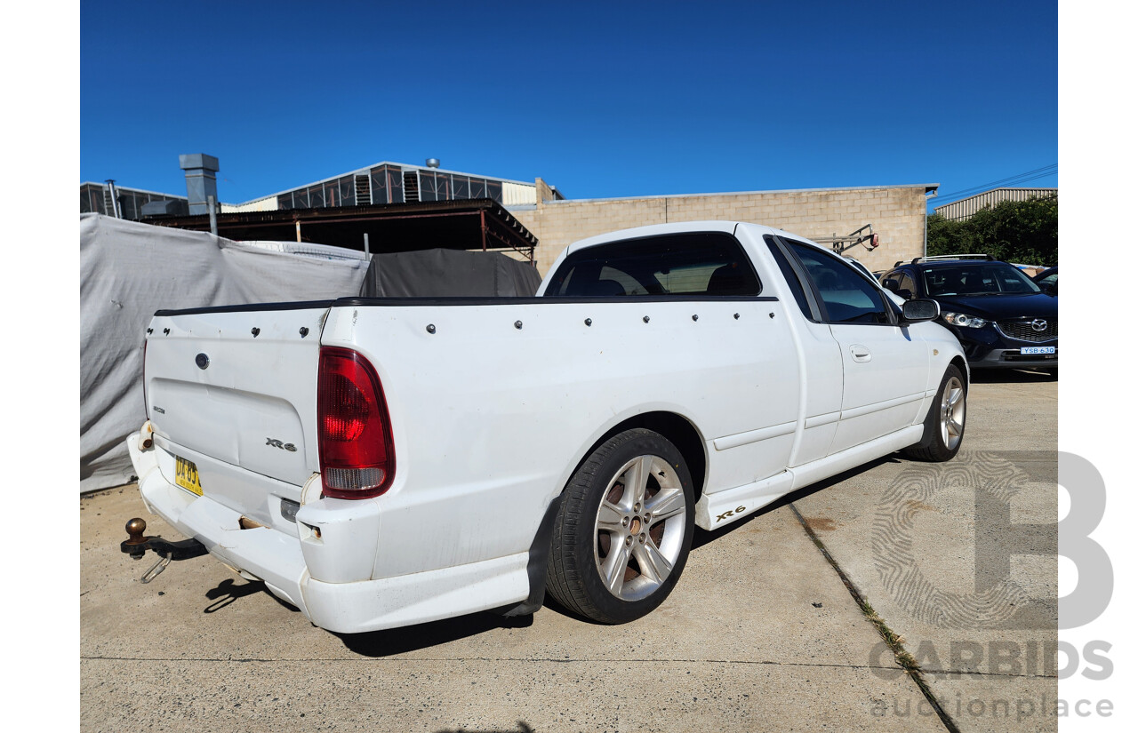 3/2003 Ford Falcon XR6 BA Utility White 4.0L