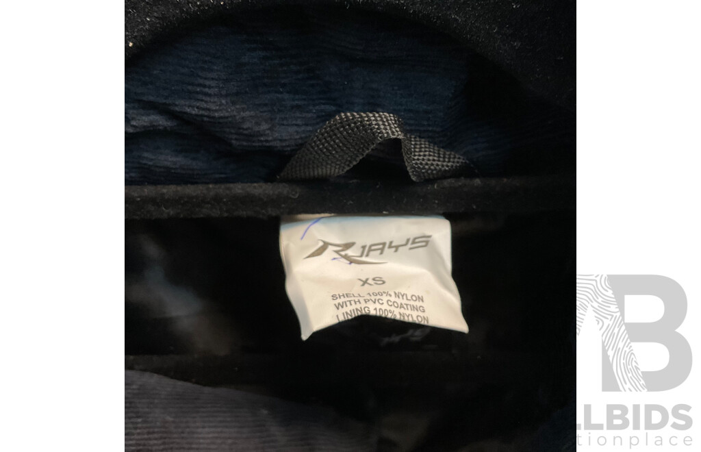 RJAYS Jacket & DRIRIDER Waterproof Rain Suit - Size XS - Lot of 2