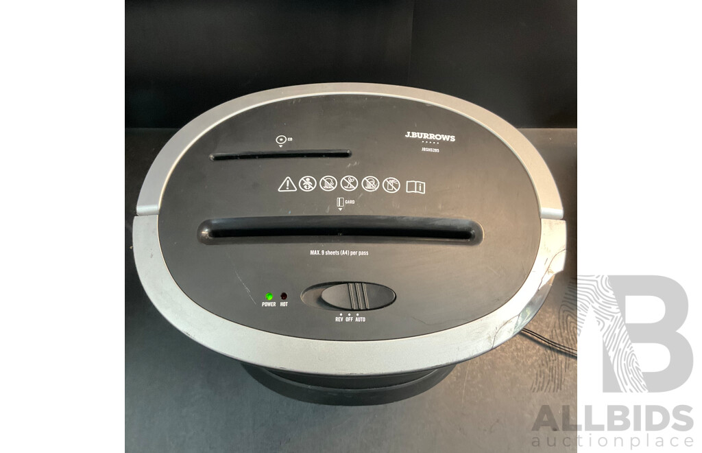 J.BURROWS JBSHS285 Paper Shredder