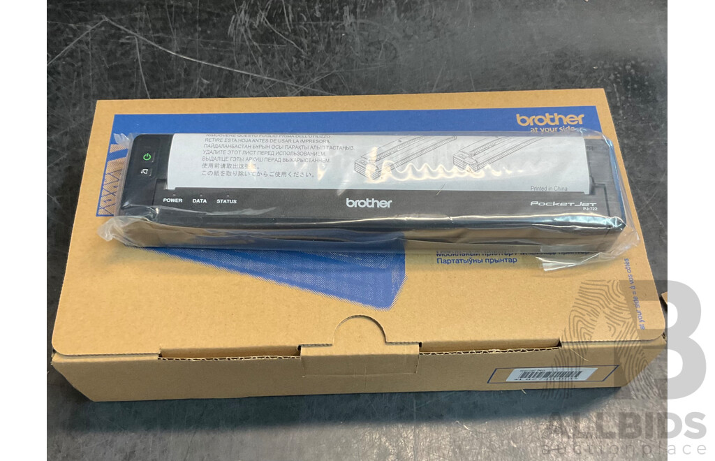 BROTHER Pocket Jet PJ-722 Mobile Printer ( USB Connectivity ) - Lot of 5 - ORP$ 1,840