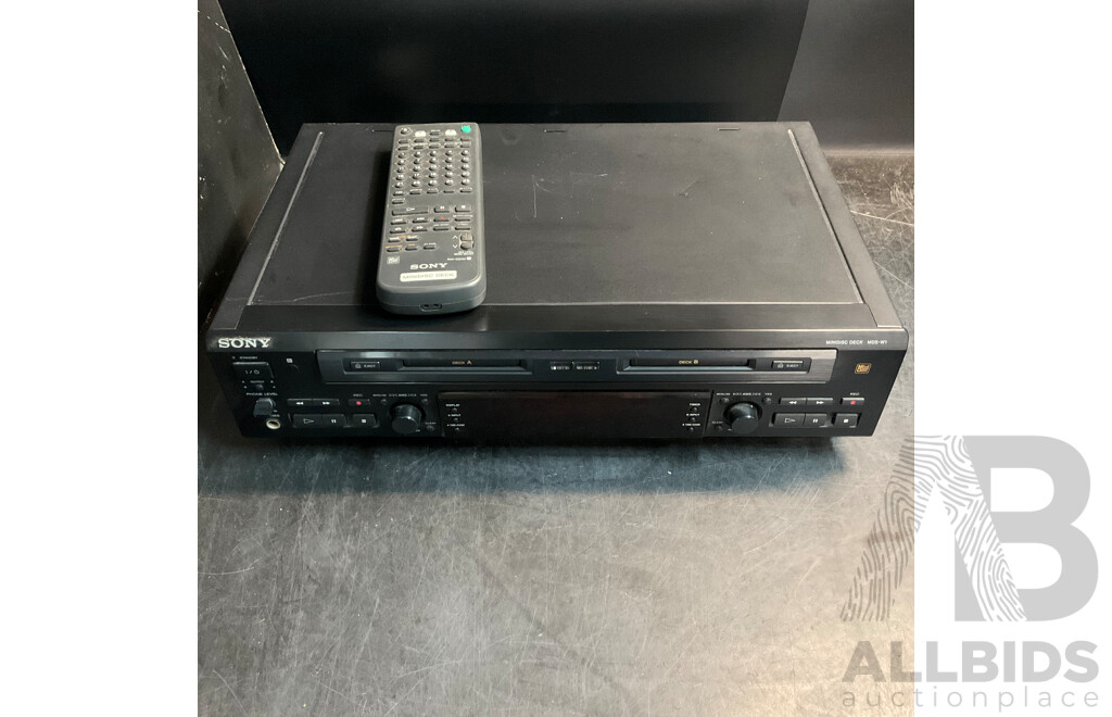 SONY MDS-W1 Minidisc Deck
