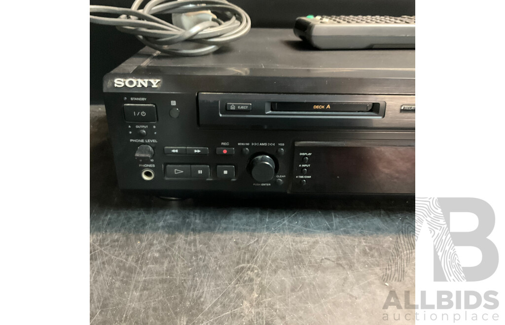 SONY MDS-W1 Minidisc Deck