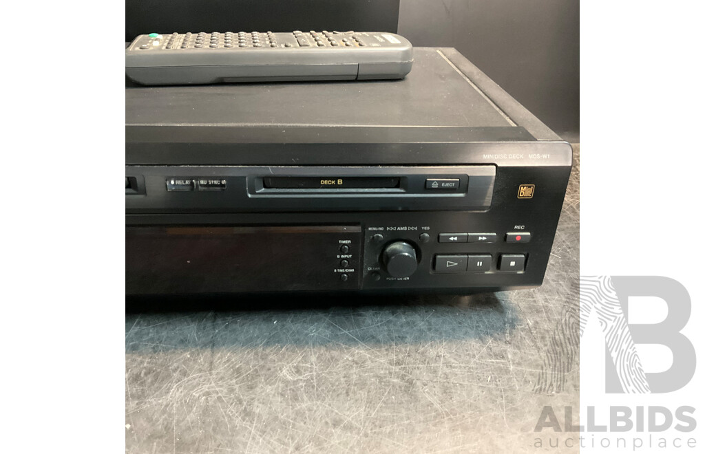 SONY MDS-W1 Minidisc Deck
