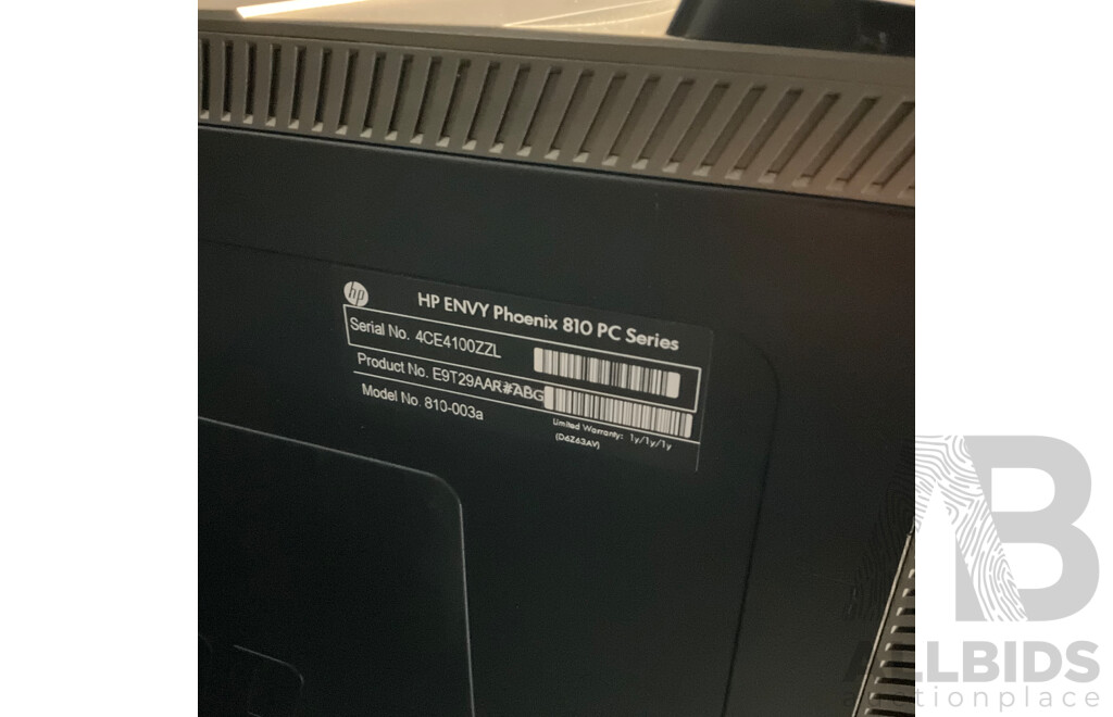 HP Envy Phoenix 810-003a 16GB RAM 256GB SSD Desktop Towel