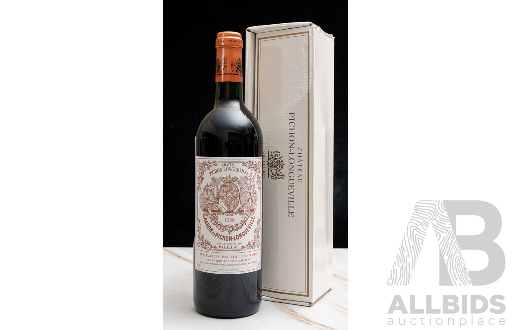 Chateau Pichon Longueville Pauillac Vintage 1996 in Box